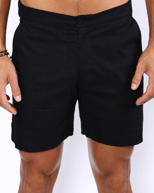 Shorts Masculino Alfaiataria New Old Erimitis Preto