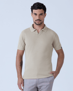 Polo-Masculina-New-Old-Gola-V-Piquet-Copenhague-Areia--1-