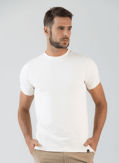 Camiseta Masculina Texturizada Bangkok Off White