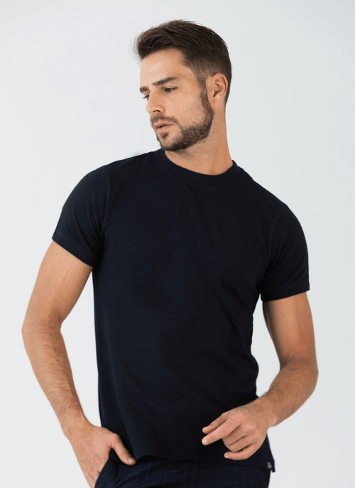 Camiseta Masculina Texturizada Bangkok Preta