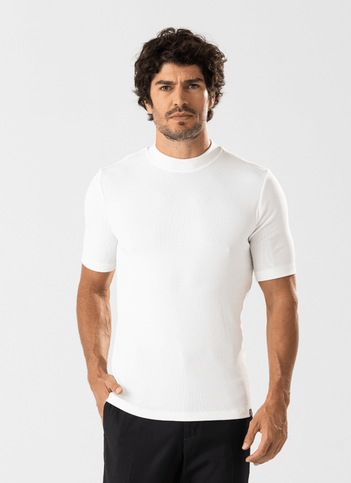 Camiseta Masculina KB Manga Média Viena Off White
