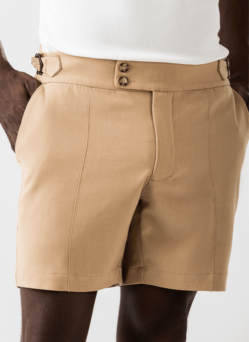 Shorts Masculino Alfaiataria Ravello Areia