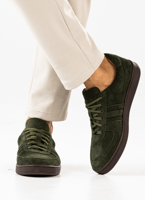 Sneaker Masculino Camurça Venice Verde