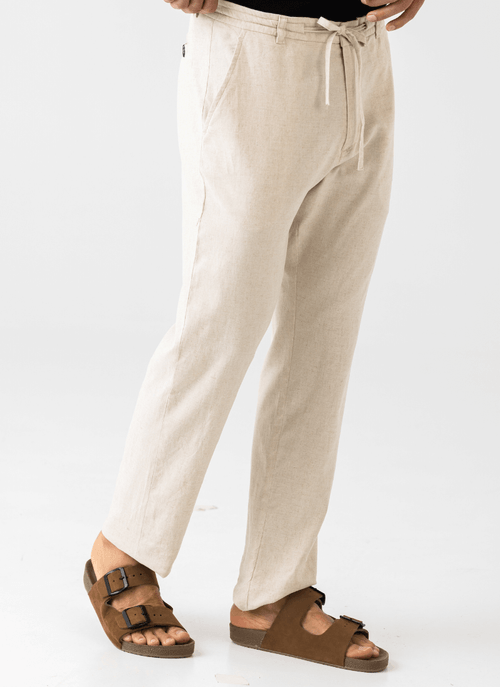Calça Masculina Linho Mallorca Natural