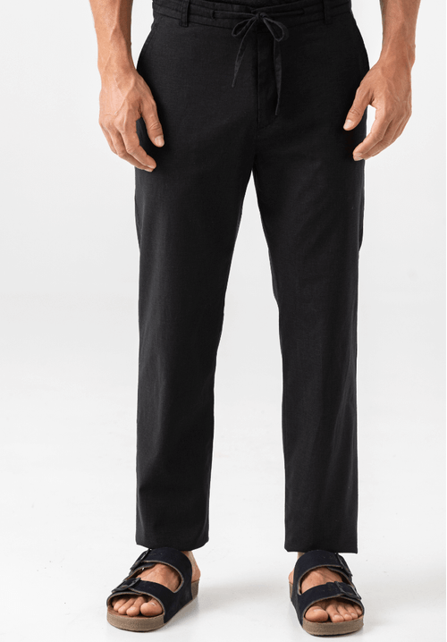 Calça Masculina Linho Mallorca Preta