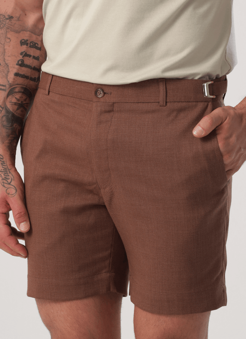 Shorts Masculino New Old Firenze Marrom