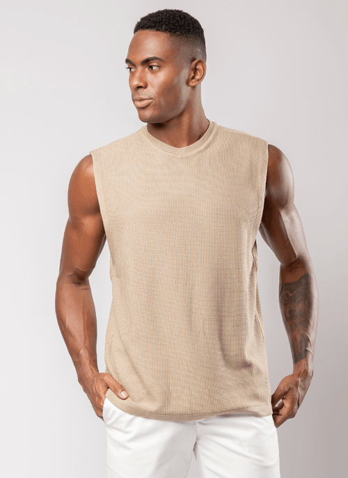 Regata Tricot Masculina Nazaré Caqui