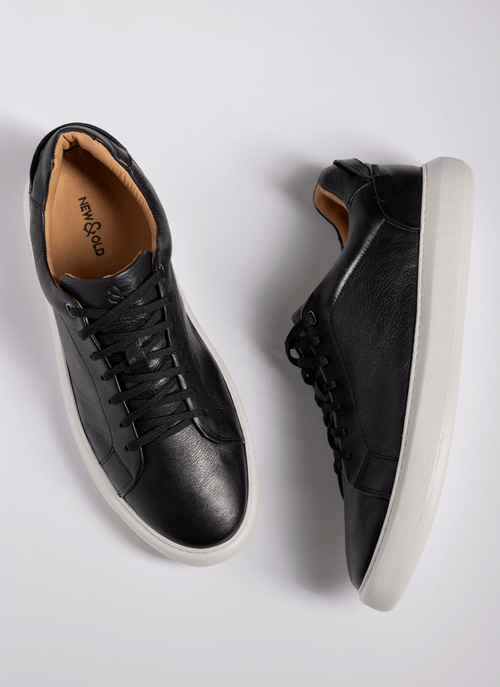 Sneaker Masculino Couro Malta Preto