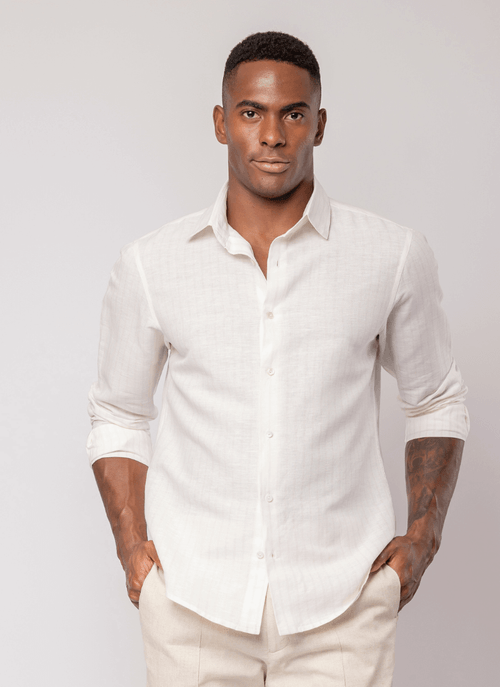 Camisa Masculina Momentum Listras Rosa