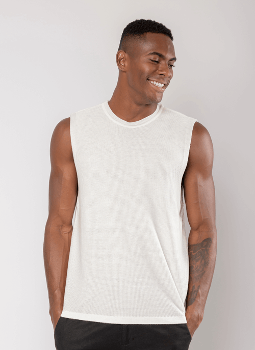 Regata Tricot Masculina Nazaré Off White