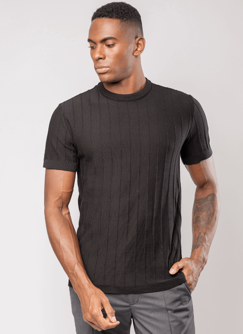 Camiseta Tricot Masculina Trace Preto