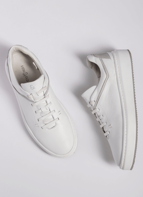 Sneaker Masculino New Old Couro Branco