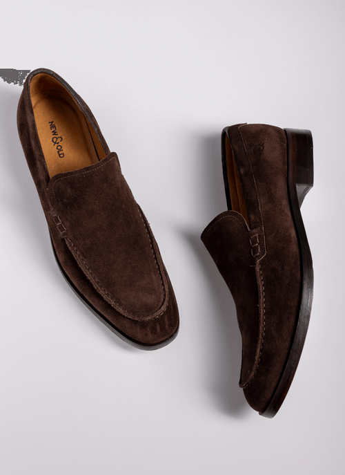 Mocassim Masculino New Old Solado Couro Marrom