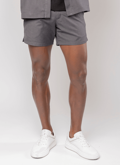 Shorts Masculino Alfaiataria Chrono Chumbo