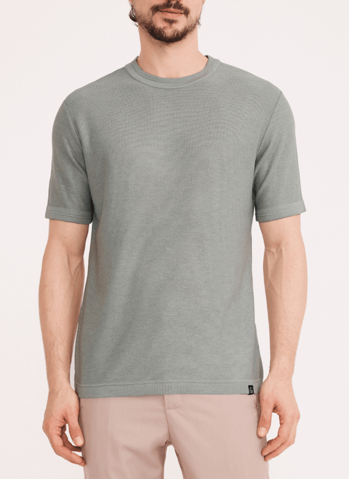Camiseta Masculina Tricot Piquet Verde