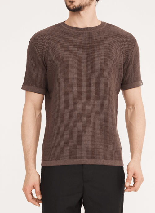 Camiseta Masculina Tricot Falésia Marrom