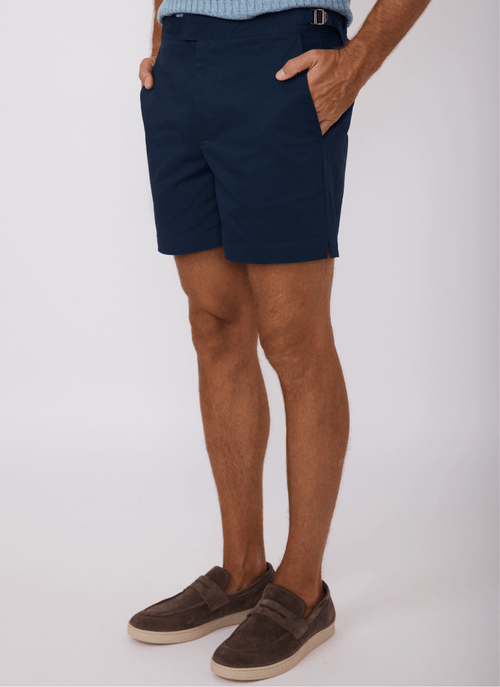 Shorts Masculino Alfaiataria Buckle Marinho
