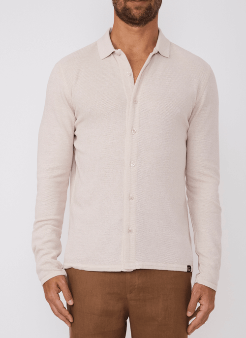 Camisa Masculina Tricot Caqui
