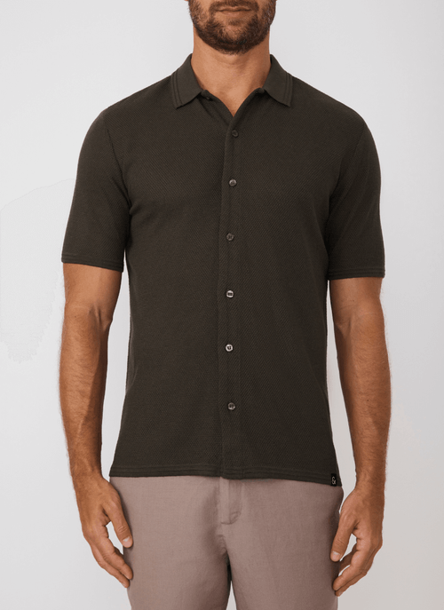 Camisa Masculina MC Tricot Point Militar