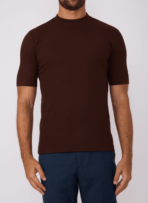 Camiseta Masculina Manga Média Volt Marrom