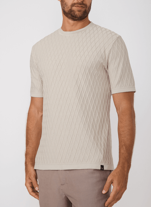 Camiseta Masculina Tricot Axis Areia