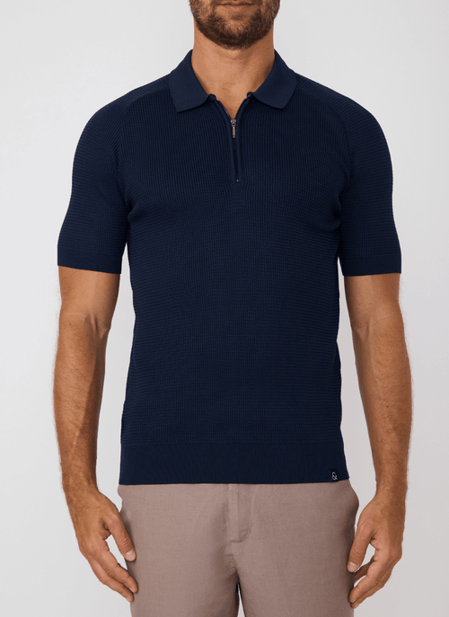 Camiseta Masculina Polo Tricot Hype Marinho