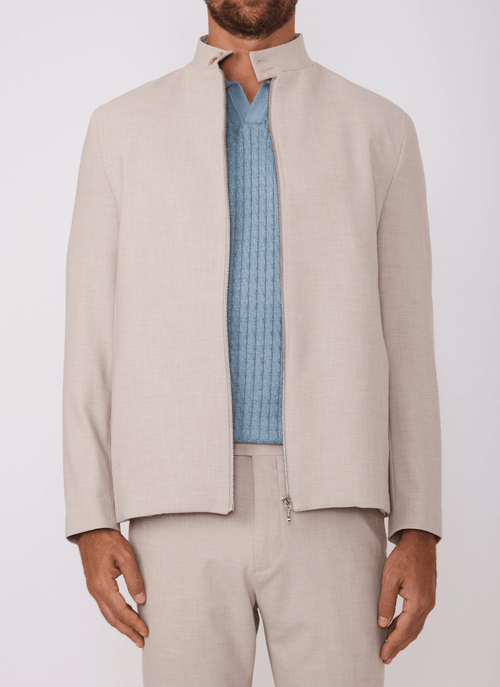 Jaqueta Masculina Minimal Areia