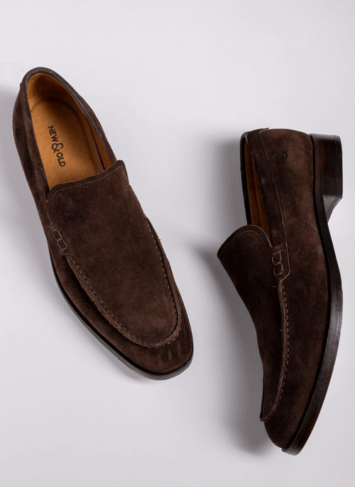 Mocassim Masculino New Old Solado Couro Marrom