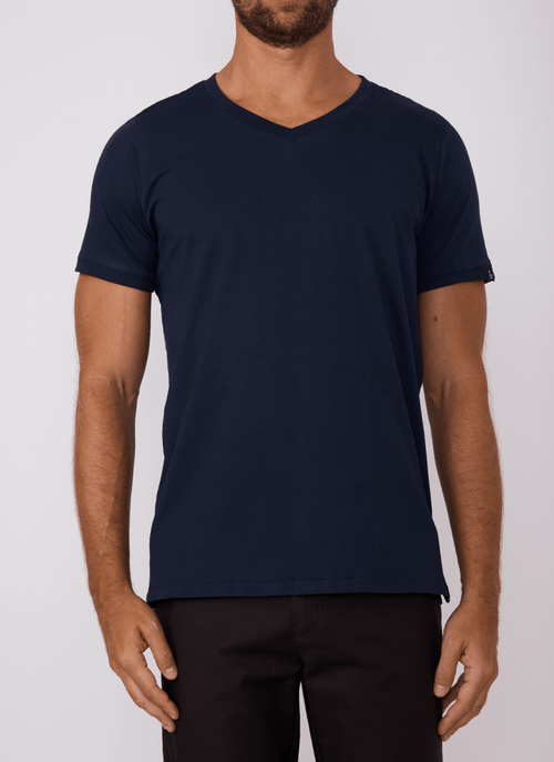 Camiseta New Old Gola V KB Pima Azul