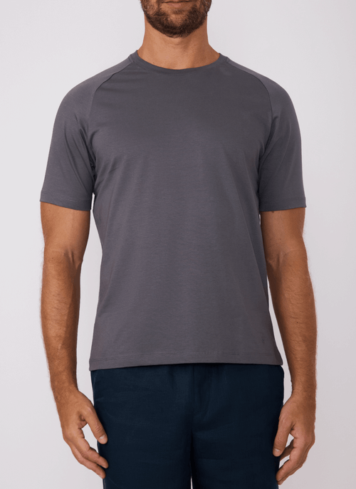 Camiseta Masculina Raglan Pima Balance Chumbo
