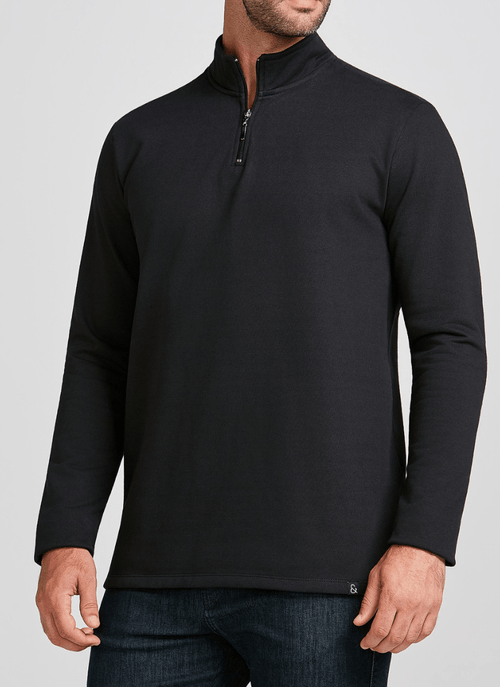 Moletom Masculino Gola Zíper Preto