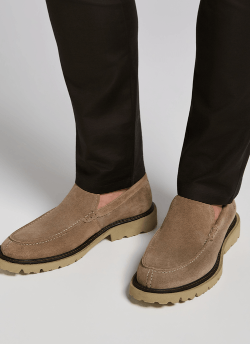 Mocassim Masculino New Old Camurça Taupe