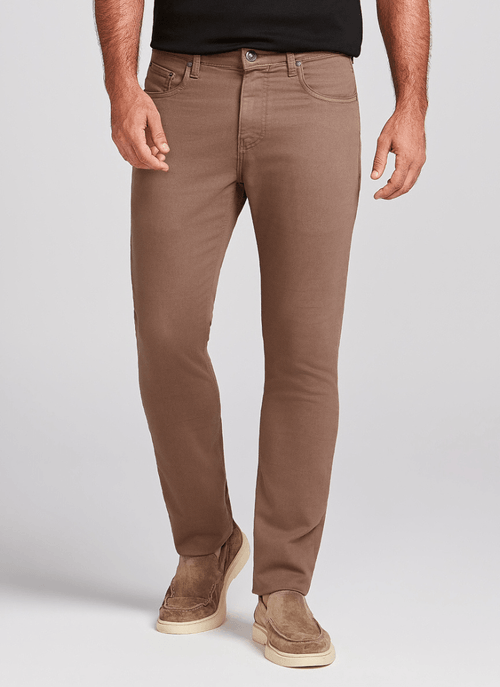 Calça Slim Masculina Essential Color Caqui