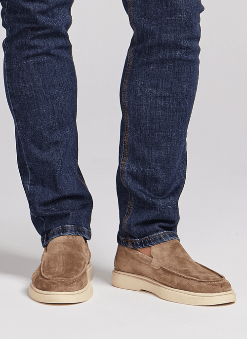 Loafer Iate Masculino Camurça Taupe